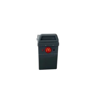 McDonald's Gray Mini Trash Bin Toy Miniature